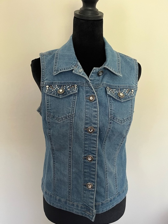Baccini Jackets & Blazers - Baccini Light Blue Denim Top